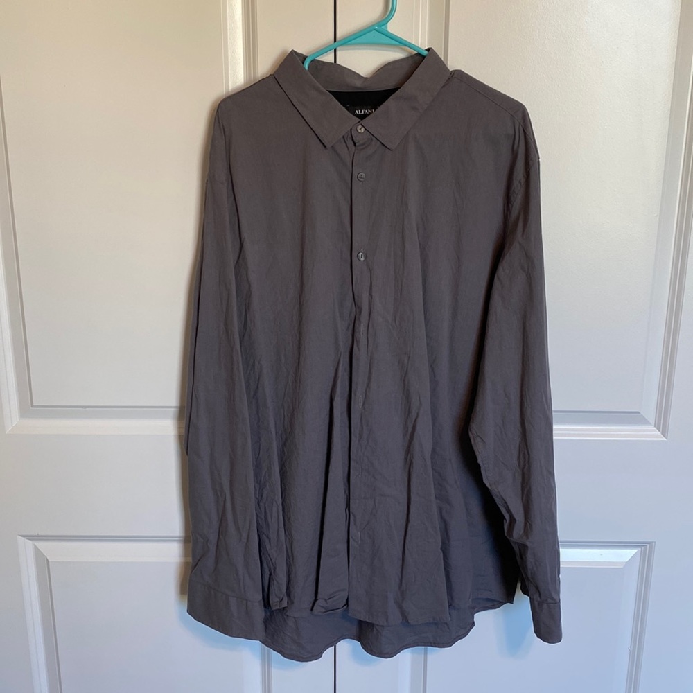 Long-sleeved button down dress shirt, 3XL